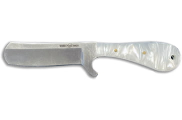 Image of Whiskey Bent Knives Bullcutter Fixed Knife w/Satin Blade, 440 Steel Blade, 6in Overall Length, Acrylic Handle, Pearl Snap, WB41-78