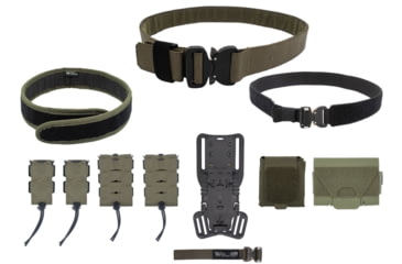 Image of Wilder Tactical Urban Defender Elite Package/500D Dump Pouch, Ranger Green, Medium, 32-36, UDEPRGMD