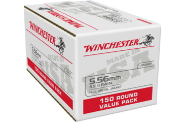 Image of Winchester USA RIFLE 5.56x45mm NATO 55 Grain M193 Full Metal Jacket Brass Cased Centerfire Rifle Ammo, 150 Rounds, WM193150