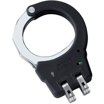 Asp Steel Identifier Hinged Handcuffs In Black Colored Aluminum Restraints 5 Star Rating Free Shipping Over 49