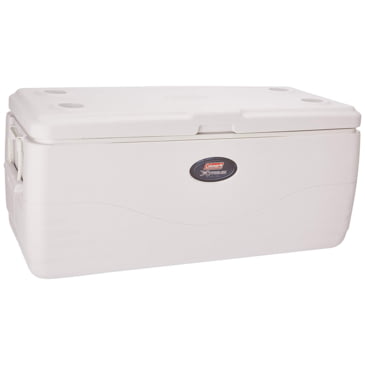 white coleman cooler