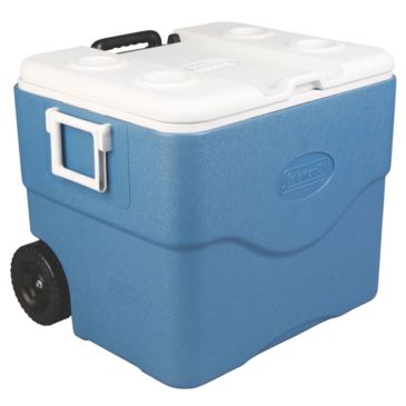 coleman cooler with wheels and handle