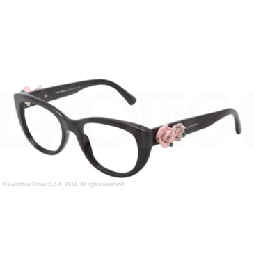 Dolce&Gabbana FLOWERS DG3163 Single Vision Prescription Eyeglasses | Free  Shipping over $49!