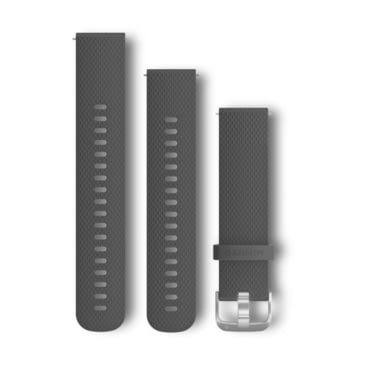 Black Silicone Band with Stainless Hardware Garmin Quick Release Band 010-12561-02