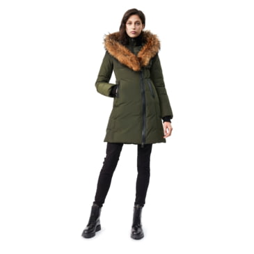 kay down coat with signature collar