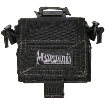Maxpedition MX208B Black Rollypoly Folding Waist Storage Pouch 