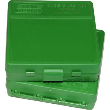GREEN 50 Round 9mm / 380 MTM PLASTIC AMMO BOXES FREE SHIPPING 4 