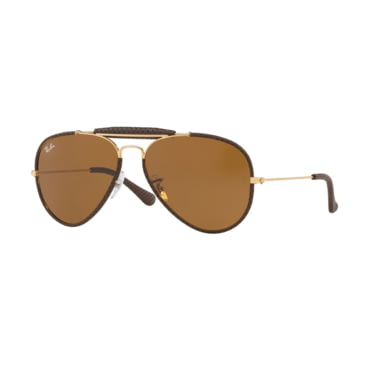 ray ban leather frame