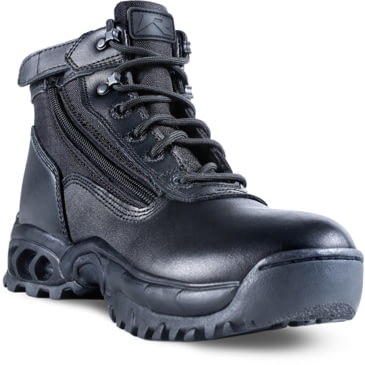 zip up steel toe work boots