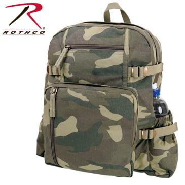 camo canvas backpack