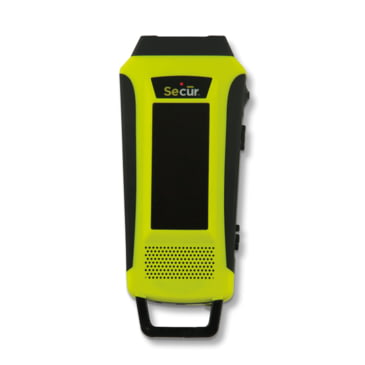 Secur Dynamo 8 Lumen Solar Waterproof LED Rechargeable Flashlight Yellow
