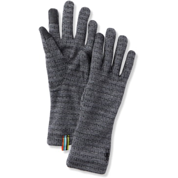 Smartwool Merino 250 Pattern Glove Light Gray Traced Dahlia M