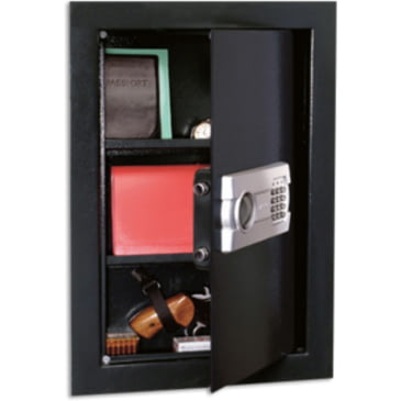 Stack-On PWS-1522 Wall Safe with Electronic Lock Black 