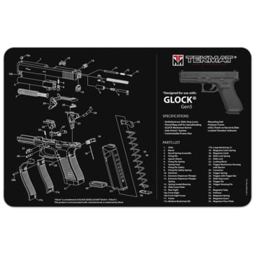 GLOCK Gen 5 OEM Gun Cleaning Bench Mat AS10064 11 X 17 Grey for sale online 
