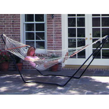 white hammock with stand