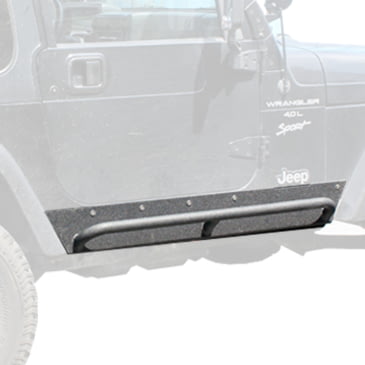 Tuff Stuff Overland Rock Sliders w/ Step for 87-95 Jeep Wrangler YJ | Free  Shipping over $49!