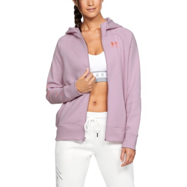 Under Armour UA Rival Fleece Sportstyle LC Sleeve Graphic Hoodies - Women's  | Up to $4.99 Off w/ Free S&H