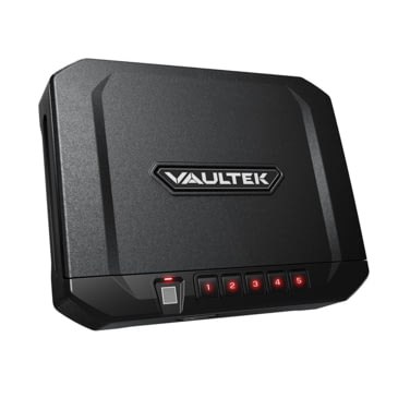Vaultek VTi Full-Size Biometric Handgun Bluetooth Smart Safe Multiple Pistol Safe with Auto-Open Lid and Rechargeable Battery 