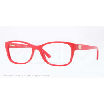 versace red frame glasses