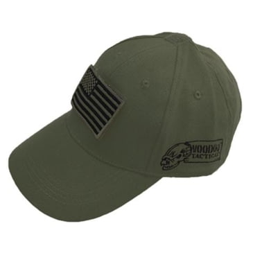 Voodoo Tactical Adjustable Velcro Patch Hat Cap W/ Flag Black for sale online 