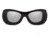 7Eye by Panoptix Womens AirShield Sedona Sunglasses, RX Ready, Black Pearl Frame, SharpView Clear Lens, M-L 325040