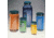 Qorpak Bottle Beakers, Medium Rounds, Wide Mouth, Qorpak 7550 With Pulp/Vinyl-Lined Black Phenolic Cap