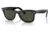 Ray-Ban Original Wayfarer Sunglasses, Black Frame, Green Lens, Bio-Acetate, 50, RB2140-135831-50