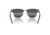 Ray-Ban RB3016 Clubmaster Sunglasses, Blue On Silver Frame, Dark Blue Mirror Polarized Lens, 49, RB3016-1366G6-49