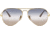Ray-Ban RB3689 Aviator Metal ll Sunglasses - Mens, Clear Gradient Blue Lenses, Arista, 55, RB3689-001-GD-55
