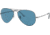 Ray-Ban RB3689 Aviator Sunglasses - Men's, Gunmetal, 55mm, Blue Lens, RB3689-004-S2-55