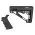 Hogue AR15/M16 Kit, Beavertail Grip and OverMold Collapsible Buttstock, Rifle, Rubber, Black, 15056