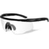 Wiley X Saber Advanced Sunglasses - Clear Lens / Matte Black Frame, 303