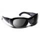 7 Eye Air Shield Sunglasses Briza, Sharp View Clear PC Lens, Glossy Black Frame, S-M, Women 310540
