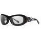 7Eye by Panoptix Women's AirShield Sedona Sunglasses, RX Ready, Black Pearl Frame, SharpView Clear Lens, M-L, 325040