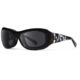 7Eye by Panoptix Women's AirShield Sedona Sunglasses, RX Ready, Black Pearl Frame, SharpView Polarized Gray Lens, M-L, 325053