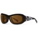 7Eye by Panoptix Women's AirShield Sedona Sunglasses, RX Ready, Black Pearl Frame, SharpView Polarized Copper Lens, M-L, 325054