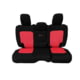 Bartact Jeep JLU Fold Down Armrest Seat Covers Rear Split Bench 2018 plus Wrangler 4 Door Tactical Series, Black/Red, JLSC2018RFBR