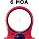 C-MORE Railway Red Dot Sight w/Click Switch, Blue, 6 MOA CRWBB-6