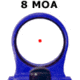C-MORE Railway Red Dot Sight w/Click Switch, Blue, 8 MOA CRWBB-8