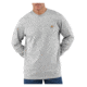 Carhartt Long Sleeve Workwear Pocket T-Shirt - Mens-Heather Grey-Large