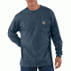 Carhartt Workwear Pocket Long Sleeve T-Shirt for Mens, Bluestone, 2XL/Regular K126-BLS-REG-XXL