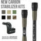 Elite Archery Elite Carbon Stabilizer Kit, Black, 8/11in, SR-KT-00004