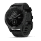Garmin Fenix 5 Plus, Sapphire, Leather, GPS Watch, NA, Black/Black 010-01988-06