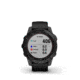 Garmin Fenix 7 Sapphire Solar Watch, Black DLC Titanium Case, Black Band, 010-02540-34