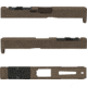 Grey Ghost Precision Version 4 Pistol Slide w/ RMR-DP Pro Cut, Glock 19 Gen 4, 17-4 Stainless Steel, FDE Cerakote, GGP-19-4-OC-FDE-V4