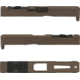 Grey Ghost Precision Glock Version 4 Pistol Slide w/ RMR-DP Pro Cut, for Glock 19 Gen 5, FDE Cerakote, GGP-19-5-OC-FDE-V4