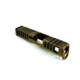 Gun Cuts Juggernaut Slide for Glock 26, Optic Cut, Battleworn Gold, GC-G26-JUG-GOLBW-RMR