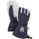Hestra Army Leather Heli Ski Jr. 5 Finger Glove, Navy, 3, 30560-280-3
