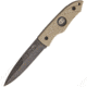 Hoffner Knives Hand Spear Standard Edge Khaki Fixed Blade Knife, 4.88in, 440C Steel, Spear Point, Black Stonewash, Khaki, G10 Handle ATA18