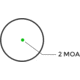 Holosun AEMS Core Red Dot Sight, 2 MOA Green Dot Reticle, MAO, Black, AEMS-CORE-120101
